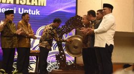 Menteri Pertanian Andi Amran Sulaiman untuk mengajak alumni HMI mendukung hilirisasi pangan demi swasembada. (Dok. Kementan)