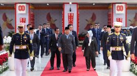 Presiden Prabowo Subianto saat menyampaikan Pidato Kenegaraan di Gedung MPR/DPR/DPD, Jakarta, (Dok. Tim Media Prabowo)